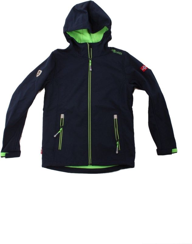 Trollkids - Trollfjord - Softshelljack - Waterafstotend - Winddicht, 2 Steekzakken, Verstelbare Mouwzoom