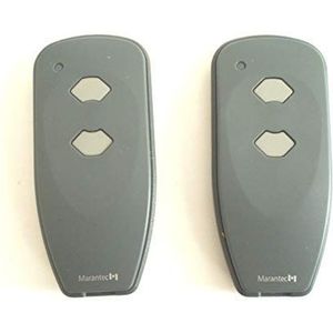 2 x Marantec digitale 382 mini handzender 433 MHz * opvolger digitaal 302 * - draadloze zender afstandsbediening garagedeuropener 122421