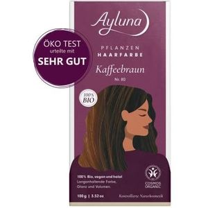 Ayluna - Plantenhaarverf - Koffiebruin - 80 Stuks - Veganistische Haarkleur met Henna