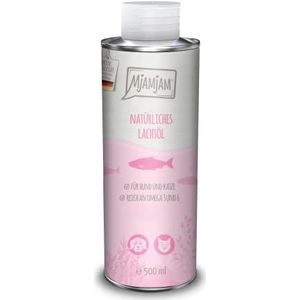 MjAMjAM - voedingssupplement voor hond en kat - natuurlijke zalmolie, 1 pak (1 x 500 g), natuurlijk zonder synthetische conserveermiddelen
