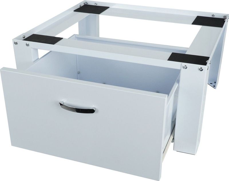 Wasmachine - Verhoger - Wit - Stalen Frame - Met Lade