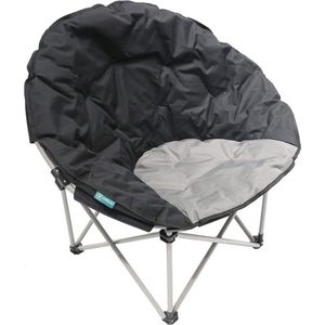 Homecall Opklapbare kinderstoel voor op de camping 600D polyester/ripstop zwart/grijs