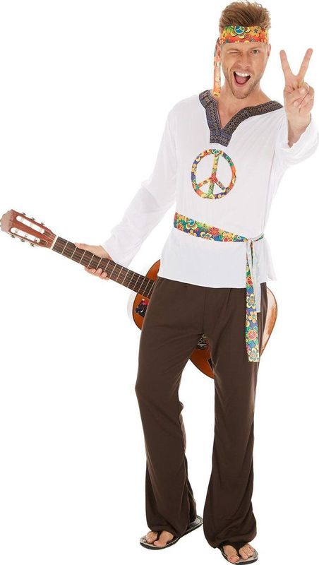 tectake® Herrenkostüm Hippie Jimmy