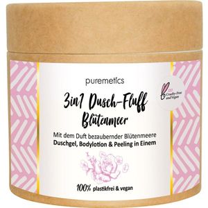 puremetics 3in1 Douchepluis Sea of flowers - douchegel, bodylotion & scrub in ��n (250 g)