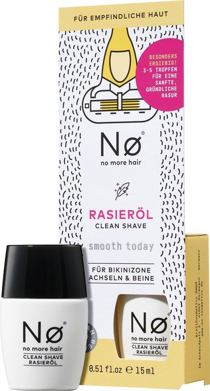 Nø Cosmetics smooth tøday scheerolie 15 ml