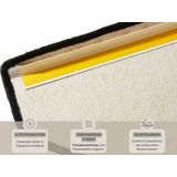 HANSE Home Stufenmatte »Fancy«, halbrund, 7 mm Höhe, 15 Stück, Treppenmatten, Selbstklebend, Stufenteppich, Treppenstufen