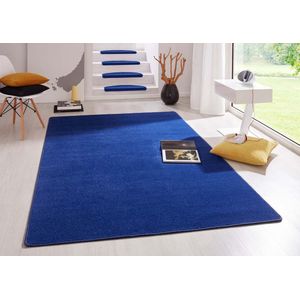 Modern effen vloerkleed Fancy blauw