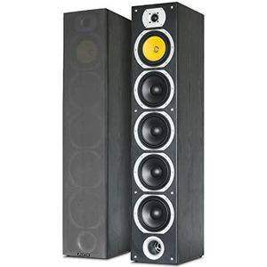 Skytronic Paar SHFT57B (staande torenluidsprekers Home Cinema Hifi 1200W Max 88dB 6.5"" middenbereik) - zwart