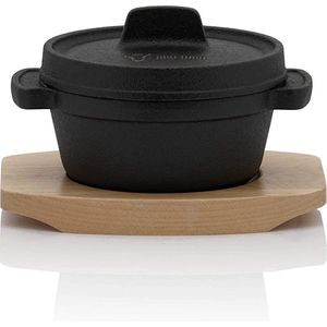 BBQ-Toro Potjie 6 Liter Kochtopf ohne Füße für offenes Feuer