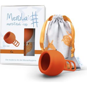 Merula menstruatie cup fox oranje - menstruatiecup