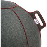 VLUV BOL VELT zitbal 60-65cm -Grey-Melange/Red