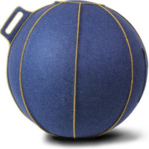 VLUV BOL VELT zitbal 60-65cm - Jeans-Melange/Gold