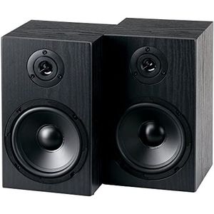 McGrey BSS-265 BK 6,5"" HiFi Boekenplankluidsprekers - 1 paar boxen - 40 watt (RMS) - 2-wegsysteem - ook voor wandmontage - zwart