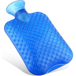 Kufl - Warmwaterkruik - Blauw - 2 Liter - Geurloos - Grote Opening