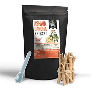 Ashwagandha extract, 5% withanolide, 100 g poeder, zonder additieven, slabessen, winterkers van hoge kwaliteit, veganistisch (poeder 100 g)