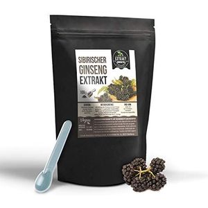 Siberisch ginseng extract, 0,8% eleutherosiden, 100 g poeder, taiga-wortel zonder additieven, hooggedoseerd veganistisch (poeder 100 g)