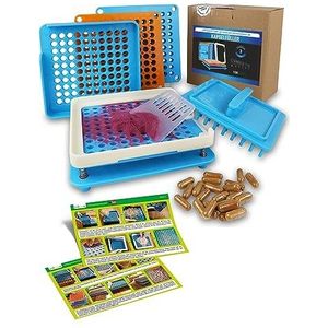Capsulevuller maat 3 - ruimte voor 100 capsules - incl. handleiding in het Duits + video - capsule filler machine - lege capsules om handmatig zelf te vullen (maat 3)