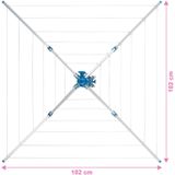 Tectake -  Mobiele Wasmolen Droogmolen - 102 X 102 X 173 cm - 402720tectake -