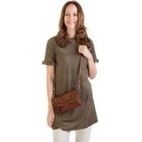 Cluty Abendtasche, echt Leder, Made in Italy