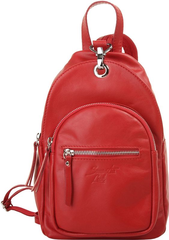 Samantha Look Cityrucksack, echt Leder, Made in Italy