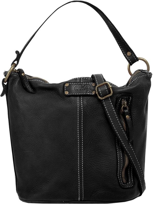 Cluty Umhängetasche, echt Leder, Made in Italy