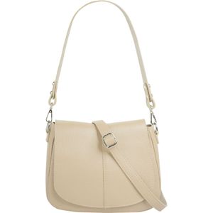 Cluty Umhängetasche, echt Leder, Made in Italy