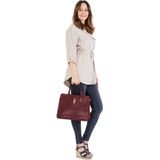 Cluty Henkeltasche, echt Leder, Made in Italy