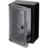 BOXEXPERT - Fleet Blackline - Wandkastbehuizing - Zwart - ABS-kunststof - Transparante Deur