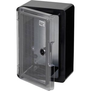 BOXEXPERT - Fleet Blackline - Wandkastbehuizing - Zwart - ABS-kunststof - Transparante Deur