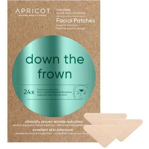 APRICOT Down the Frown | Facial Patches verrijkt met Hyaluronzuur | 24 X Gezichtspleisters Anti rimpel |