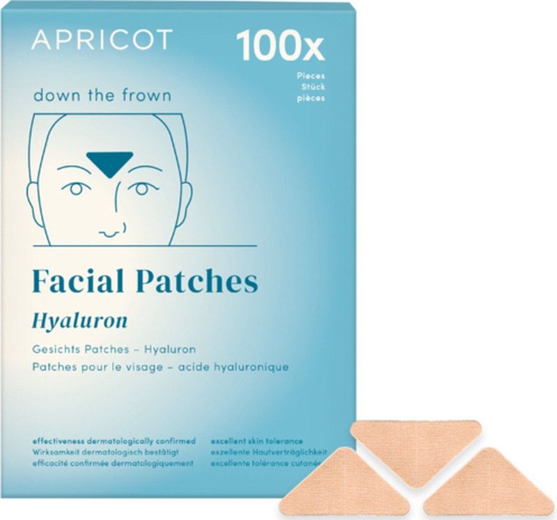 Apricot I Gezichtspleisters I 100 stuks I Hyaluron I Fronsrimpels