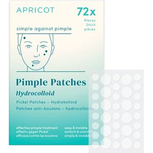 APRICOT - Reusable-Pads Gezichtpuistjespleisters - 72 Stk. - Hydrocolloid