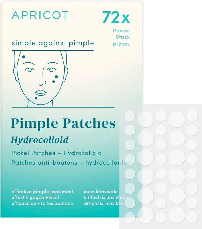 APRICOT - Reusable-Pads Gezichtpuistjespleisters - 72 Stk. - Hydrocolloid