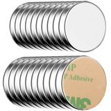 Neodym Klebe-Magnete 20x selbstklebend Magnet Scheibe stark rund klein 10x1,5mm
