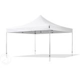 4x4 M Easy Up Partytent Vouwpaviljoen PVC Brandvertragend met Zijwanden (2 Panorama