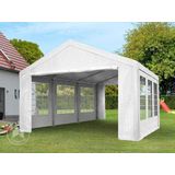 Partytent Feesttent Paviljoen 3x4 M Wit PE 350 N Zeil 100% Waterdicht UV-bestendig