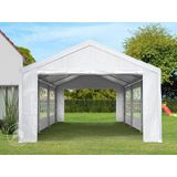 Toolport Partytent Feesttent 3x6 m Wit PE 350 N Waterdicht UV-bestendig
