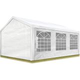 Toolport Partytent Feesttent 3x6 m Wit PE 350 N Waterdicht UV-bestendig