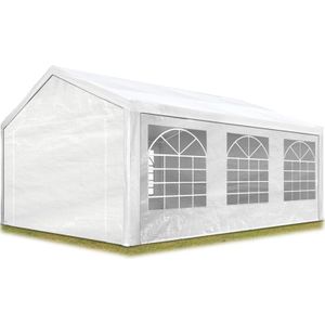Toolport Partytent Feesttent 3x6 m Wit PE 350 N Waterdicht UV-bestendig
