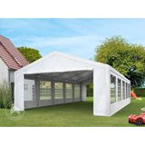 Partytent Feesttent Paviljoen 4x8 M Wit PE 350 N Zeil 100% Waterdicht UV-bestendig