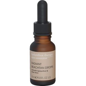 Spilanthox therapy - Radiant Beachtan Drops - zelfbruinend concentraat om te mengen met gezichtsverzorging - spilanthol & aloë vera - natuurlijk bruin - anti-aging - vegan natuurlijke cosmetica - 15ml