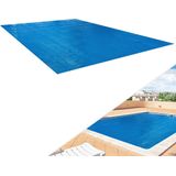 Arebos Pool zonnefolie | in verschillende maten | (rond of hoekig, grote materiaaldikte van 400 μm/My / 0,4 mm) | Eckig 8 x 5 m blauw