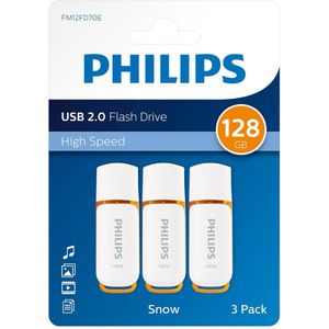 Philips - USB Stick - 128 GB - Snow Edition - 3-pack - USB 2.0