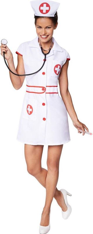 tectake® Frauenkostüm sexy Krankenschwester