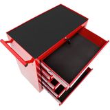 tectake® - Gereedschapswagen met 5 lades - rood - 402796