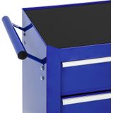 Gereedschapswagen - Zwart - Staal - 5 Vergrendelbare Lades