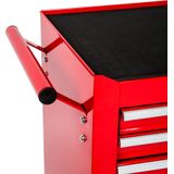 Gereedschapswagen - Gepoedercoat - 7 Vergrendelbare Lades - 4 Wielen