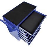 tectake® - Gereedschapswagen met 7 lades - blauw - 402801