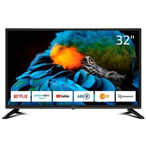 DYON Smart 32 XT 80 cm (32 inch) TV (HD Smart TV, HD Triple Tuner (DVB‐C/‐S2/‐T2), Prime Video, Netflix & HbbTV)
