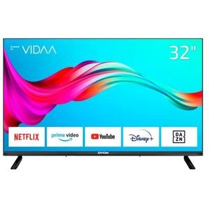 DYON Smart 32 VX TV 80 cm (32 inch) (HD Smart TV, Triple Tuner (DVB-C/-S2/-T2), App Store, Prime Video, Netflix, YouTube, DAZN, Disney+)